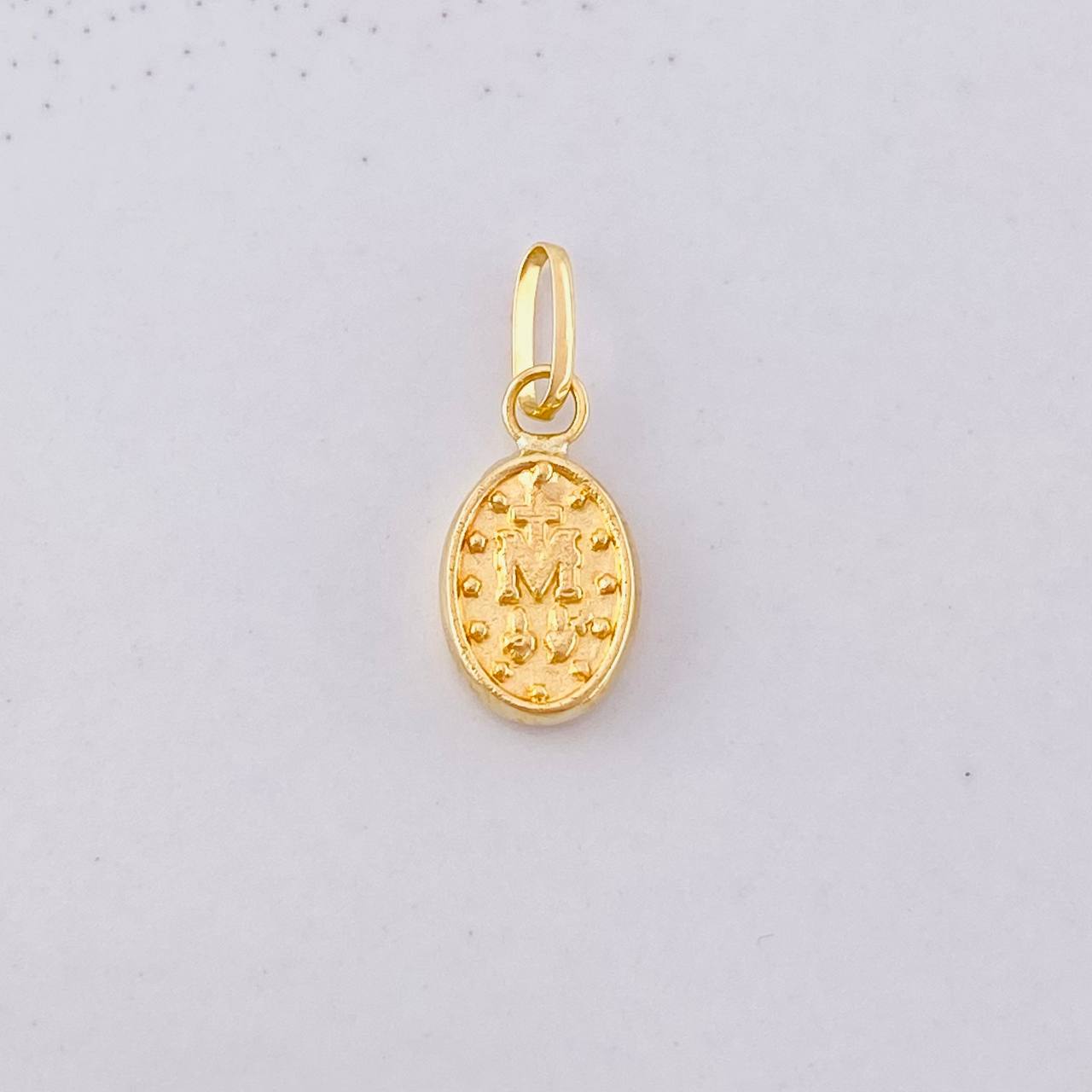 Dije Virgen Milagrosa 0.3g / 1/2 in Oro Amarillo 18K