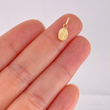 Dije Virgen Milagrosa 0.25g / 1/2 in Oro Amarillo 18K