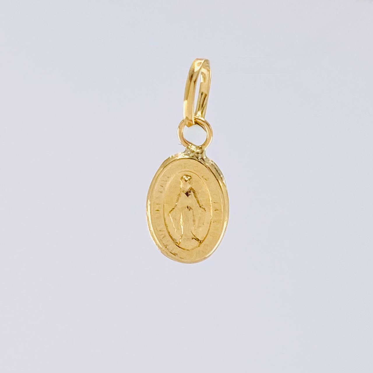 Pendant Miraculous Virgin 0.2g / 1/2 in Yellow Gold 18K