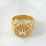 Claw Crown Ring 8.75gr / Size 9 1/2 / 18K Gold
