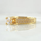 Anillo Carriles Rampa 4.75gr / T7 3/4 / Oro 18K