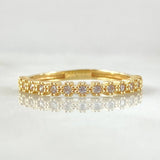 Bubbling Eyes Ring 1.25gr / Size 7 / 18K Gold