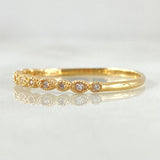 Bubbling Eyes Ring 1gr / Size 6 3/4 / 18K Gold -