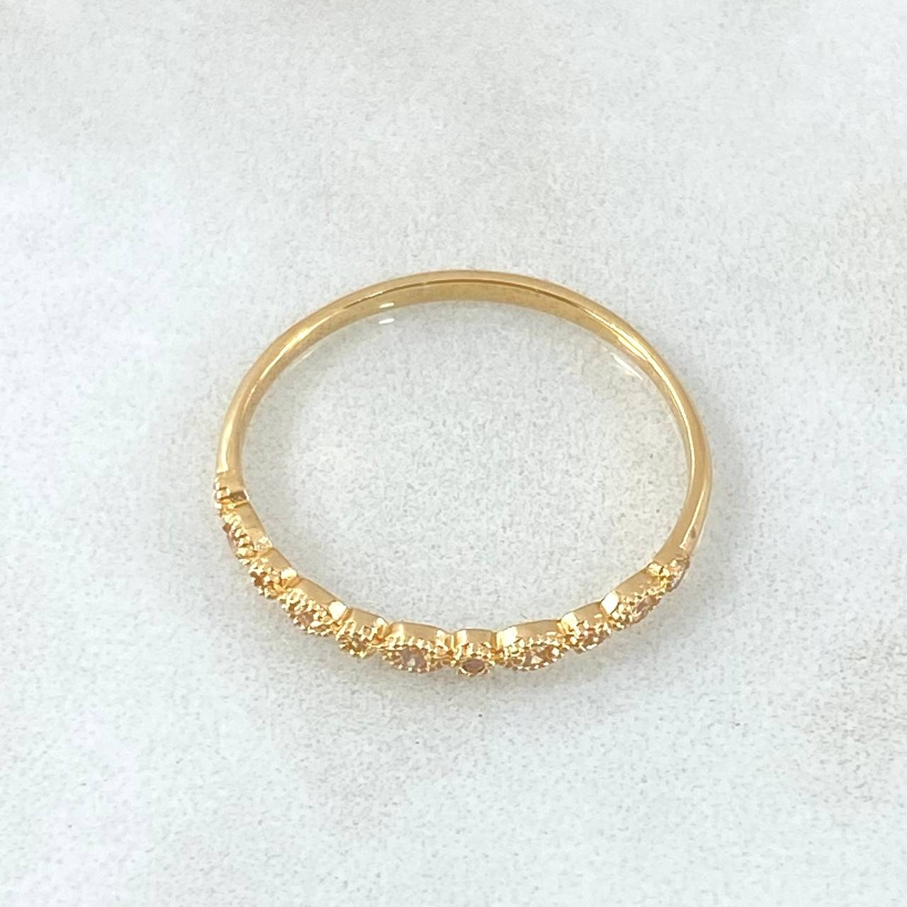 Bubbling Eyes Ring 1gr / Size 6 3/4 / 18K Gold -