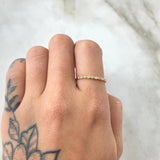 Bubbling Eyes Ring 1gr / Size 6 3/4 / 18K Gold -