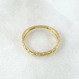 Braided Hoop Ring 1.5gr / Size 6 / 18K Gold *