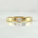 Anillo Solitario Liso Grueso 2.9gr / T7 1/2 / Oro 18K