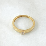 Anillo Solitario Liso Grueso 1.95gr / T7 1/ / Oro Amarillo 18K ©