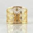 Filigree Flower Ring 3.35gr / Size 6 3/4 / 18K Gold *