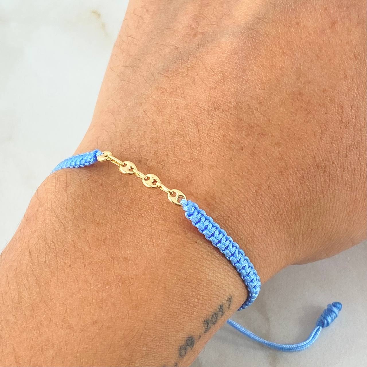 Blue Bracelet Charm Scrap GC 0.3gr / 18K Gold ©