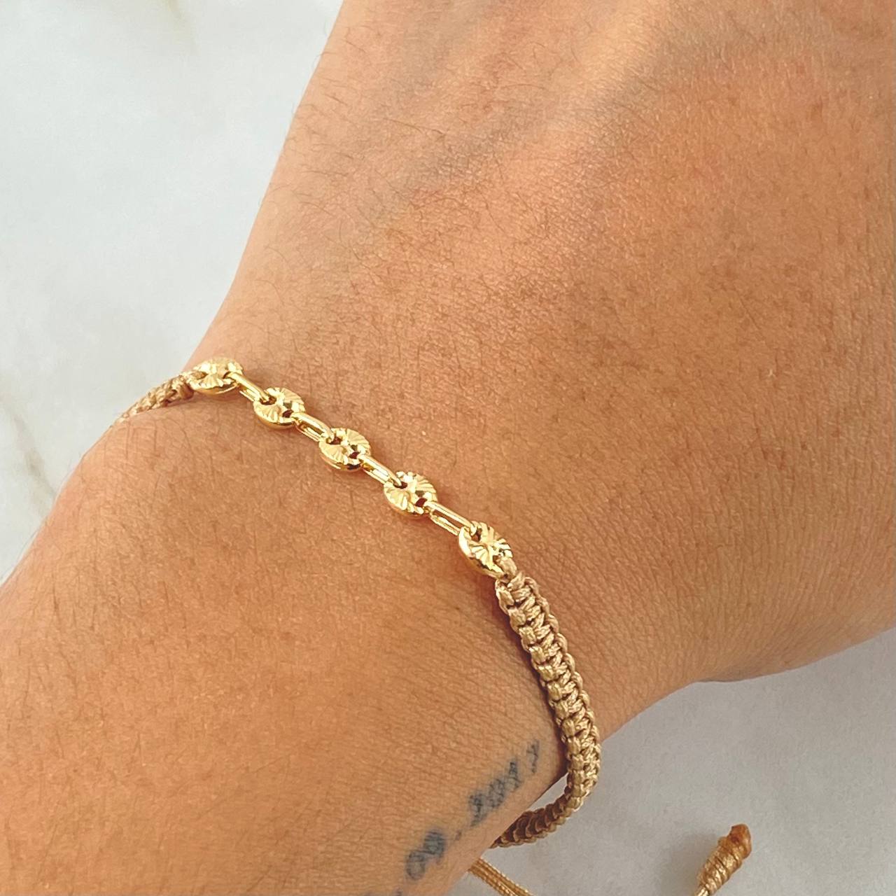 Coffee Bracelet Charm Scrap GC 0.6gr / 18K Gold ©