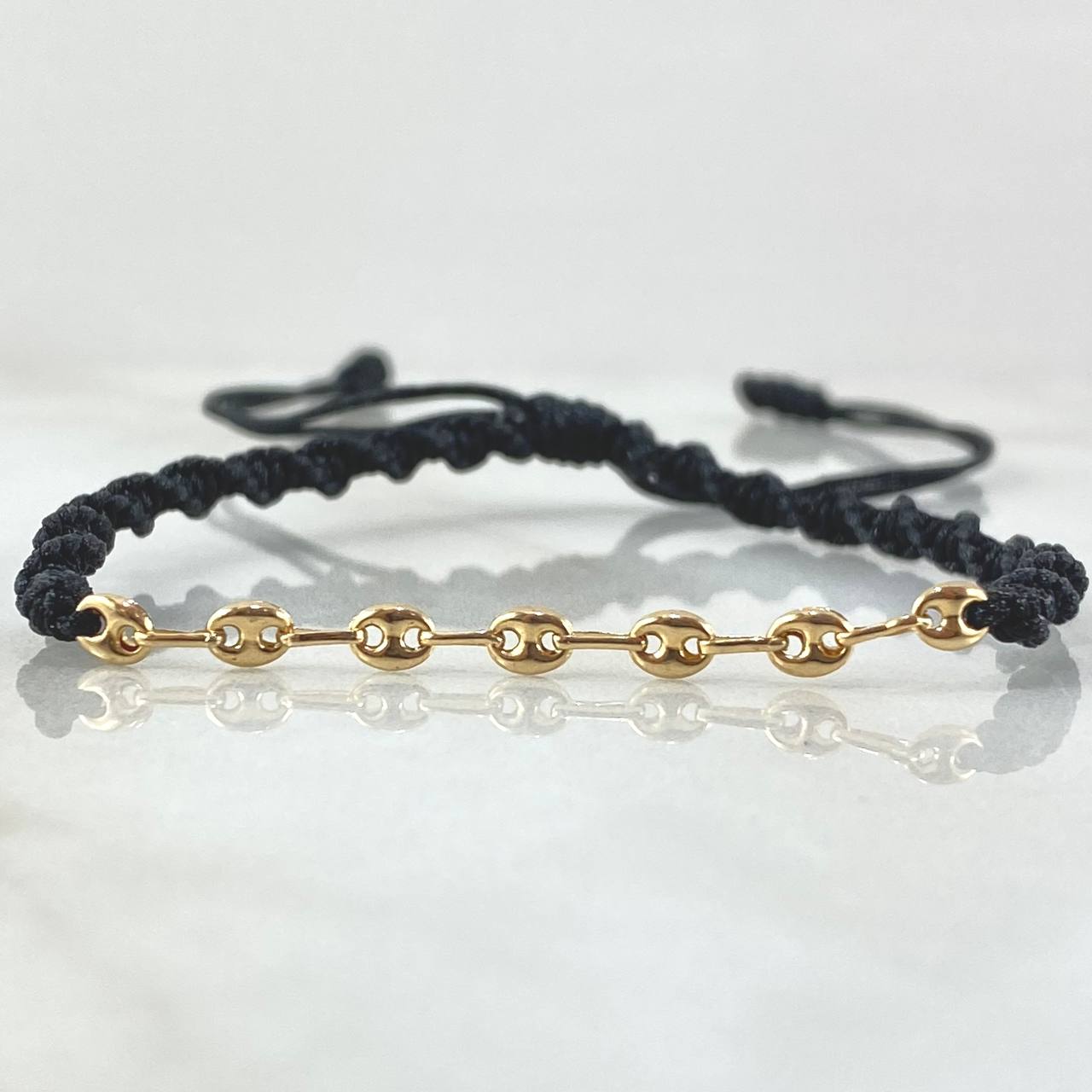 Black Bracelet Charm Scrap GC 0.4gr / 18K Gold ©