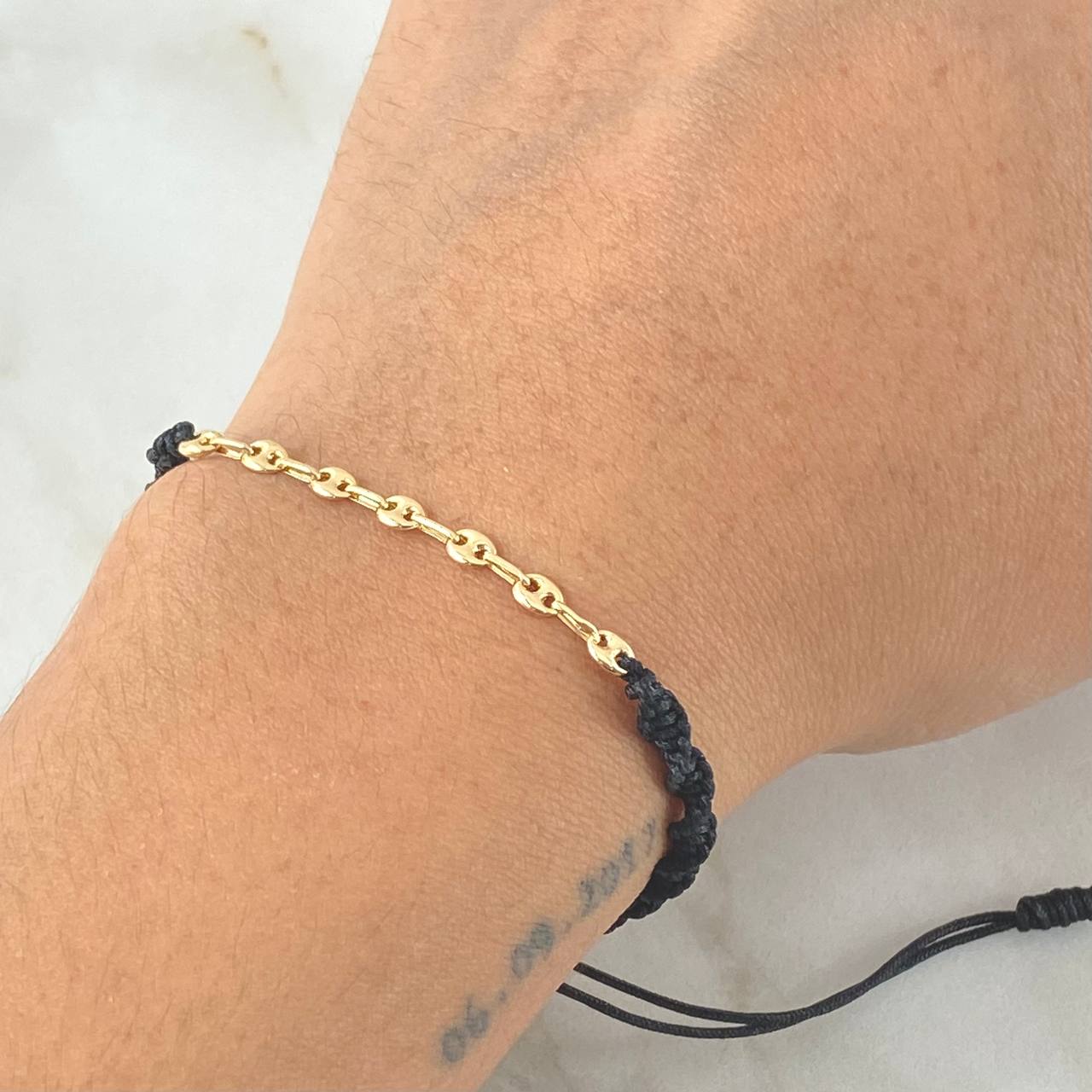 Black Bracelet Charm Scrap GC 0.4gr / 18K Gold ©