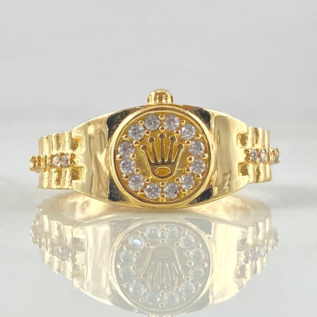 Petit Crown Belt Ring 3.35gr / Size 6 1/4 / 18K Gold *