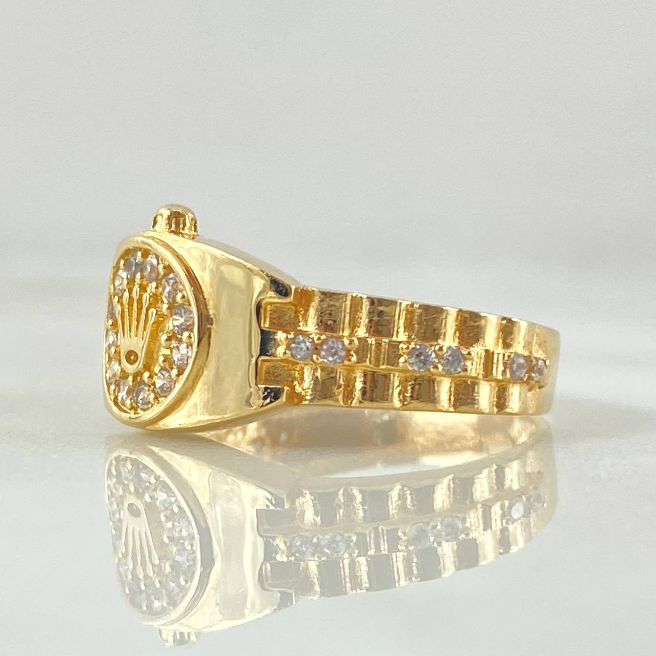 Petit Crown Belt Ring 3.35gr / Size 6 1/4 / 18K Gold *