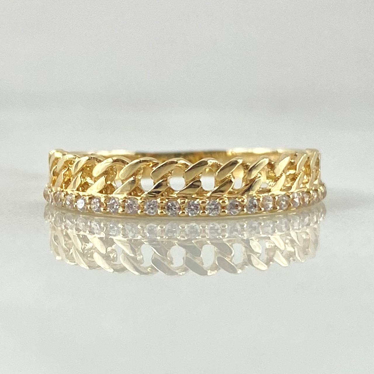 Cuban Link Ring 1.8gr / Size 6 / 18K Gold *