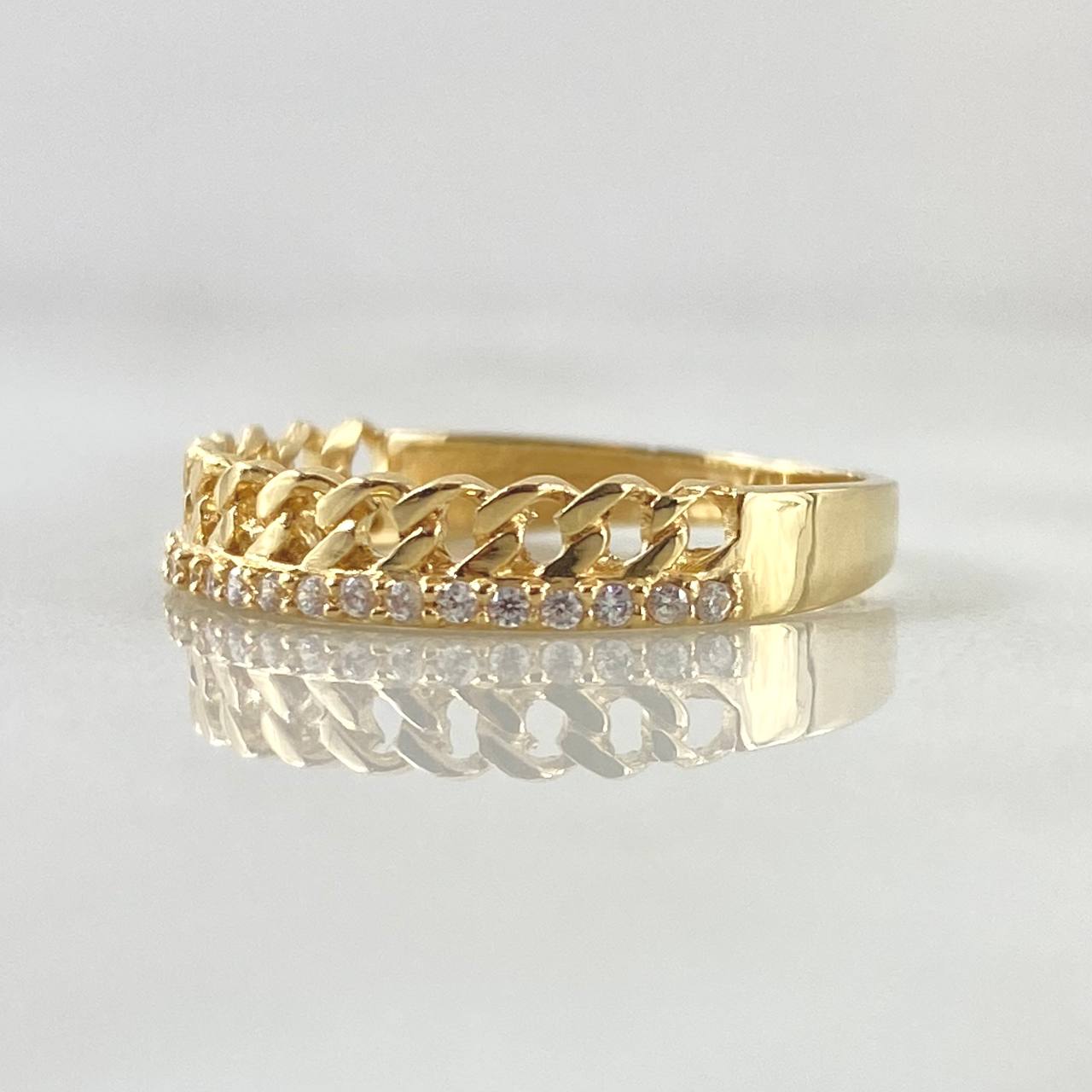 Cuban Link Ring 1.8gr / Size 6 / 18K Gold *