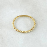 Braided Ring 1.2gr / Size 7 / 18K Gold *