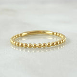 Half Sphere Ring 1gr / Size 4 1/2 / 18K Gold -