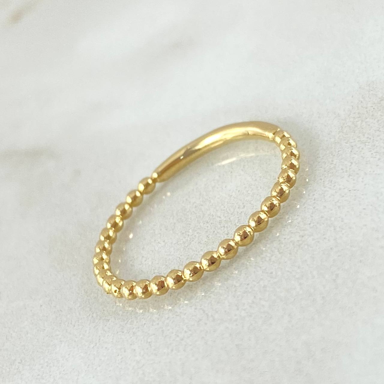 Half Sphere Ring 1.35gr / Size 6 3/4 / 18K Gold *