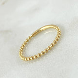 Half Sphere Ring 1.35gr / Size 6 3/4 / 18K Gold *