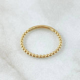 Half Sphere Ring 1.35gr / Size 6 3/4 / 18K Gold *