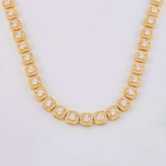 Cadena Tenis 51.45g / 18 in / 8mm Oro Amarillo 18K