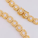 Cadena Tenis 51.45g / 17 in / 8mm Oro Amarillo 18K