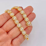 Cadena Tenis 51.45g / 17 in / 8mm Oro Amarillo 18K