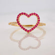 Heart Ring 1.5g / Size 7 3/4 Yellow Gold 18K