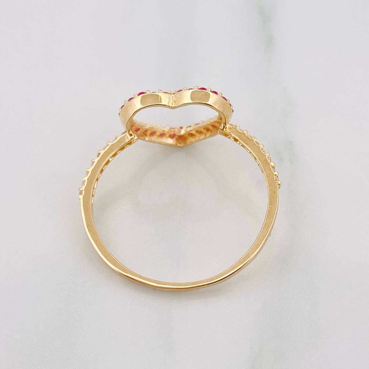 Heart Ring 1.5g / Size 7 3/4 Yellow Gold 18K