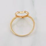 Heart Ring 1.5g / Size 7 3/4 Yellow Gold 18K
