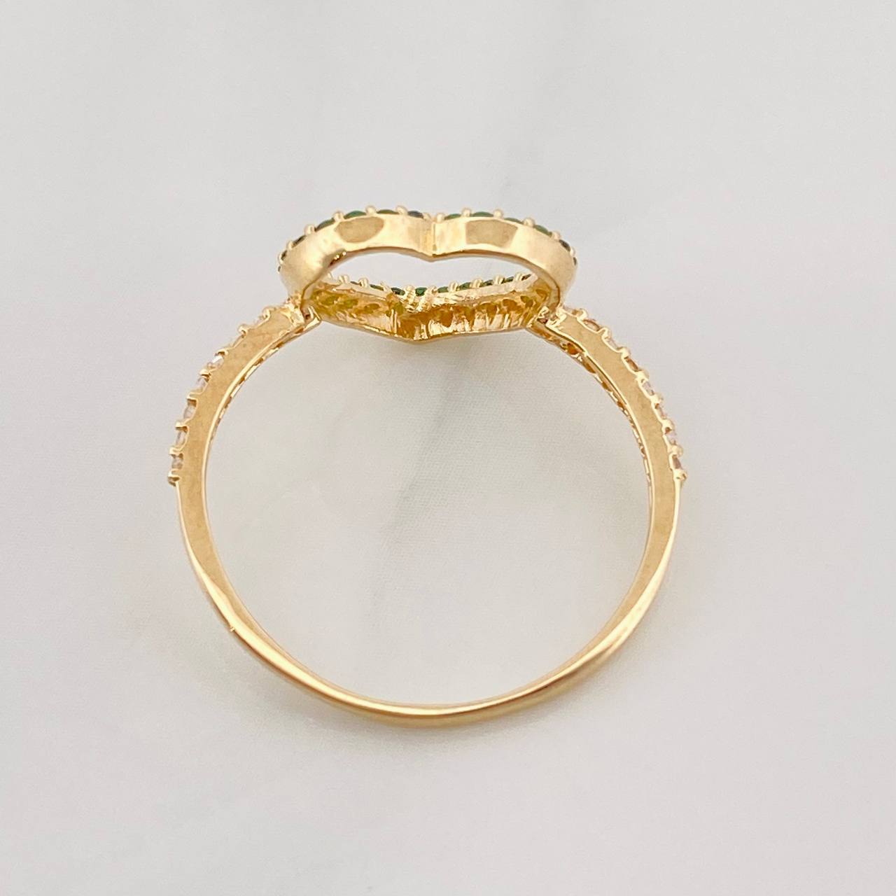 Heart Ring 1.45g / Size 7 1/4 Yellow Gold 18K
