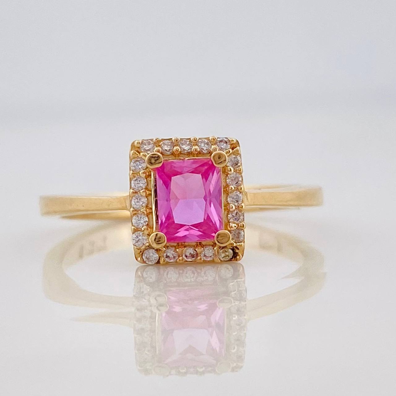 Crisscross Halo Ring 2.8g / T7 Yellow Gold 18K