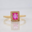 Crisscross Halo Ring 2.8g / T7 Yellow Gold 18K