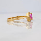 Crisscross Halo Ring 2.8g / T7 Yellow Gold 18K