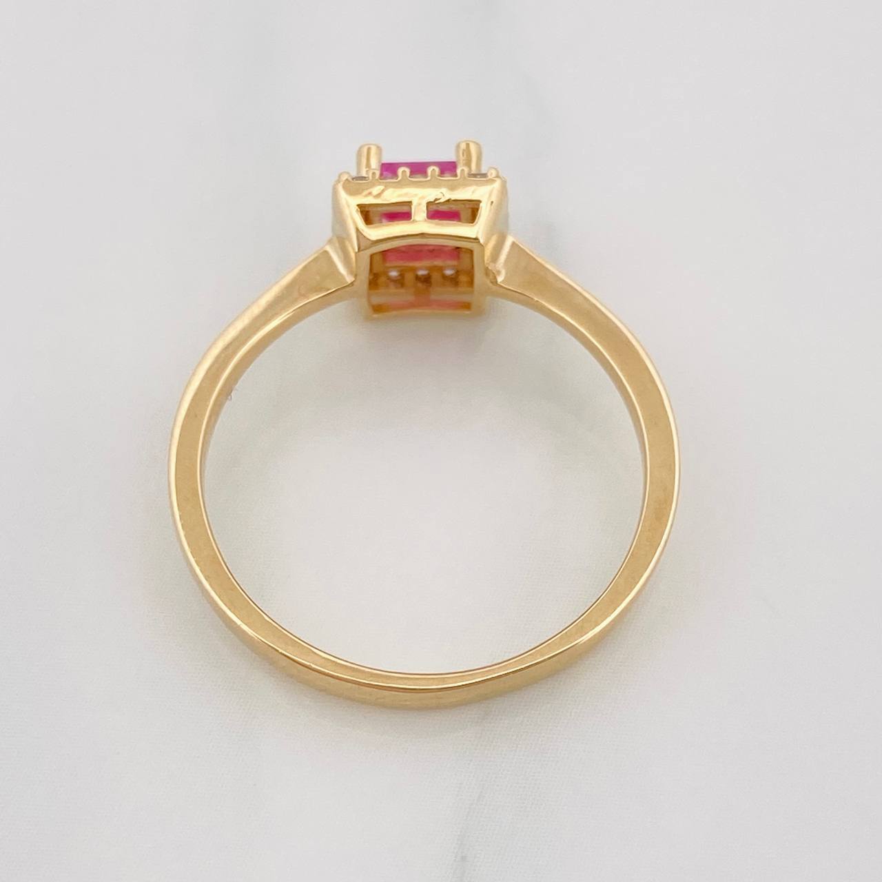 Crisscross Halo Ring 2.8g / T7 Yellow Gold 18K