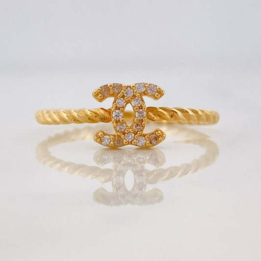 Anillo Ola Cruzada 2g / T7 1/2 Oro Amarillo 18K
