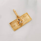 Dije Pato Dolar 2.75g / 3/4 in Oro Amarillo 18K