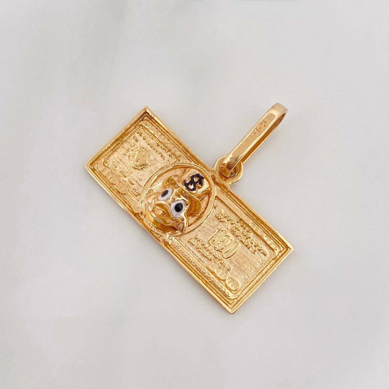 Dije Pato Dolar 2.75g / 3/4 in Oro Amarillo 18K