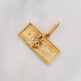 Dije Pato Dolar 2.75g / 3/4 in Oro Amarillo 18K