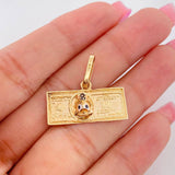 Dije Pato Dolar 2.75g / 3/4 in Oro Amarillo 18K