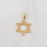 Dije Estrella David 1.85g / 1 1/4 in Oro Amarillo 18K
