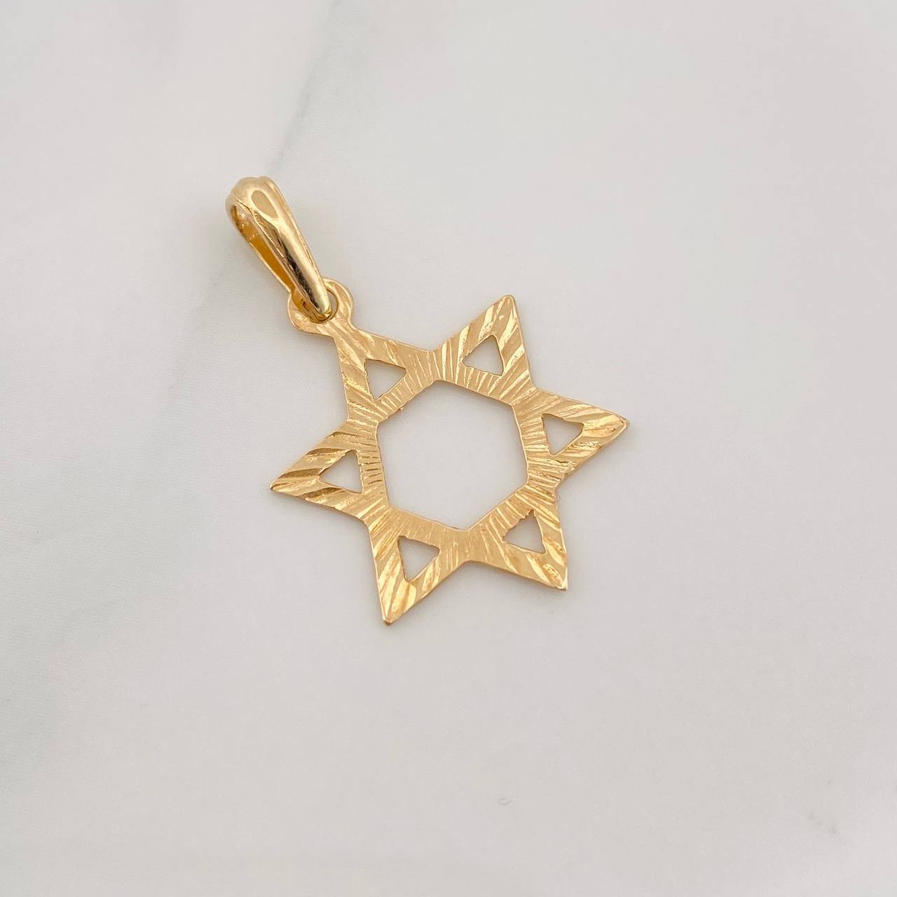 Dije Estrella David 0.8g / 3/4 in Oro Amarillo 18K