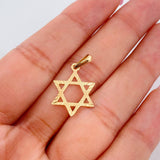Dije Estrella David 0.8g / 3/4 in Oro Amarillo 18K