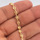 GC Anklet 4.6gr / 9 1/2 in / 18K Gold $
