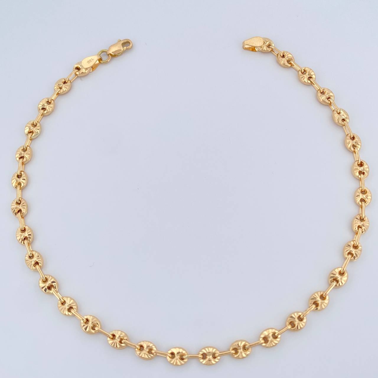 GC Anklet 4.6gr / 9 1/2 in / 18K Gold $