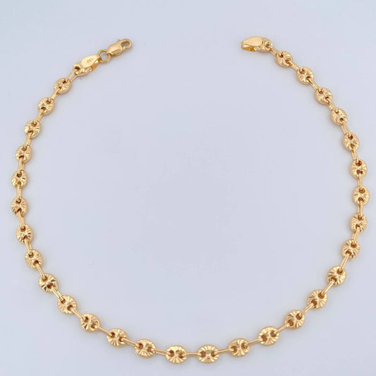 GC Anklet 4.6gr / 9 1/2 in / 18K Gold $