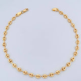 GC Anklet 4.6gr / 9 1/2 in / 18K Gold $
