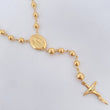 Miraculous Virgin Rosary Cross Christ 12.2gr / 15.3in / 18K Gold $